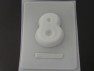 8008 Number Eight 8 Large Chocolate or Hard Candy Mold